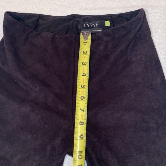 Lyssé women’s black suede pull on wide waist band stretch leggings size S - Picture 4 of 6